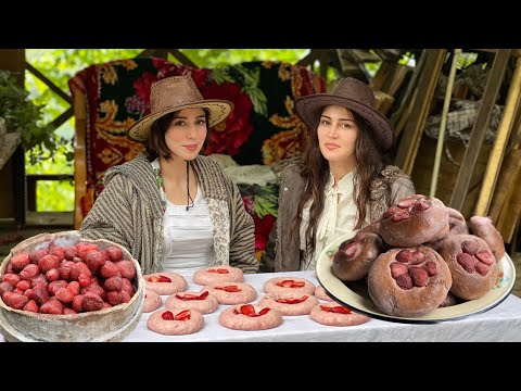 Baking Strawberry Bread for a Rustic Morning Breakfast |