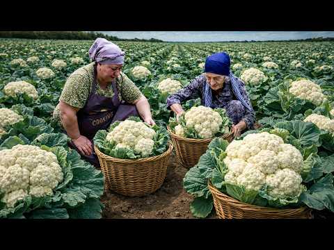 Harvesting Fresh Cauliflower : Cauliflower Pickles &