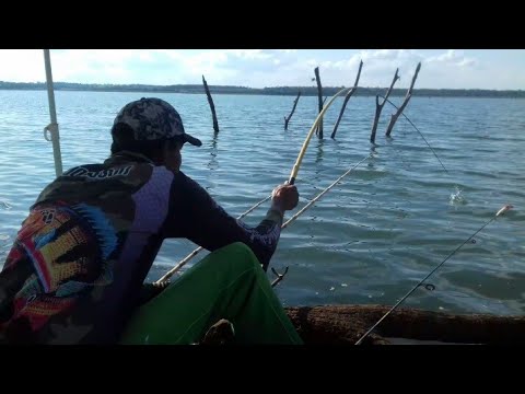 Pescaria no rio grande Porto Brasil riolandia garanti o