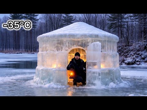 Building an Ice Shelter to Survive a Brutal Winter Storm