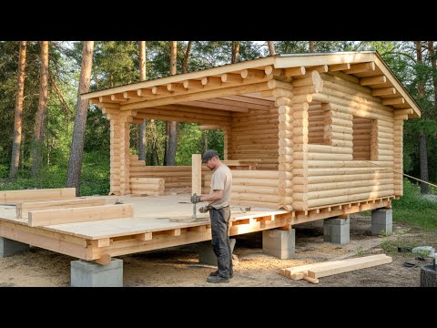 Man Builds Incredible Off-Grid Cabin Alone with EZ Log