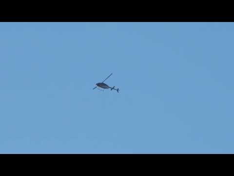 Bell 206l-1 longranger airevac lifeteam flying by on