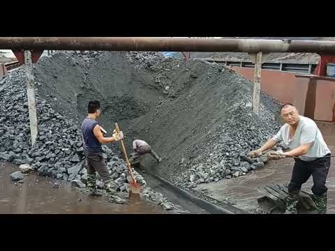 Barge Unloading - Ore asmr unloading viralvideo healing