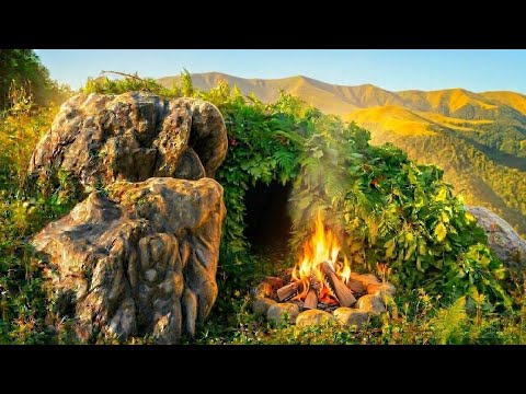 I Built a Secret Shelter Deep in the Wild /Solo camping