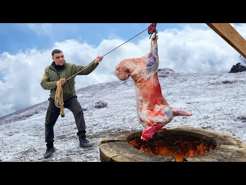 A Whole Lamb Cooked In An Underground Tandoor Dinner In