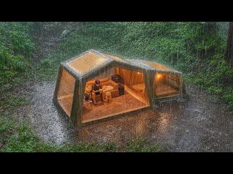 7 Days of Heavy Rain Camping with My Dog Binge Watching