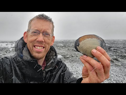 Camping, Fishing & Clamming in a Snow Storm - Coastal