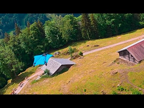 Bussalp withphilwingsuit b a s e 232 and JoHannesWingsuit