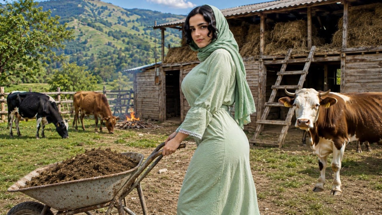 Iran Village Life A Village Girl's Daily Routine in the