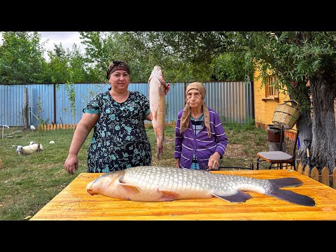 Grandma's Favorite Dish Made From The Huge Fresh Carp!