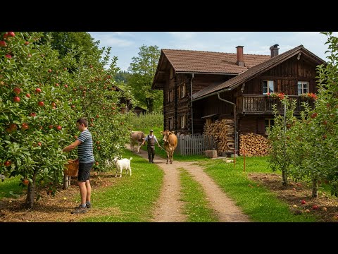 Two hours of life in a Swiss Alpine villages Between