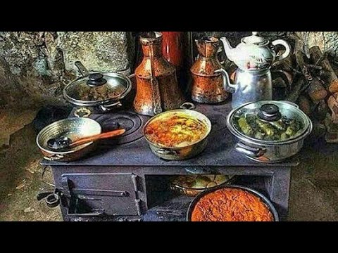 KÖY HAYATI | KUZİNE SOBADA BAZLAMA | KUZİNE SOBADA PİŞİ |
