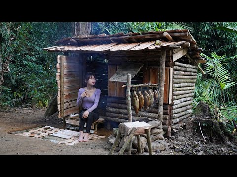 Complete wilderness shelter, Pick wild vegetables and cook