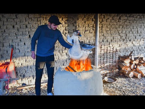 Cooking Whole Goose in Tandoor! Village Affairs, Country