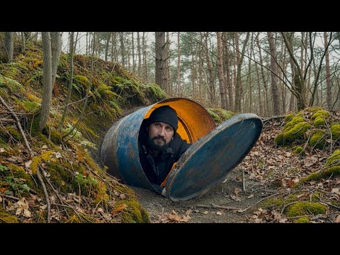 Building a Secret Bunker in a Barrel: Extreme Survival