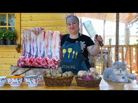 Beef Kavurma: We Cooked Delicious Ribs in Village Style