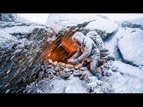Building a Hidden Stone Shelter Before a Deadly Blizzard