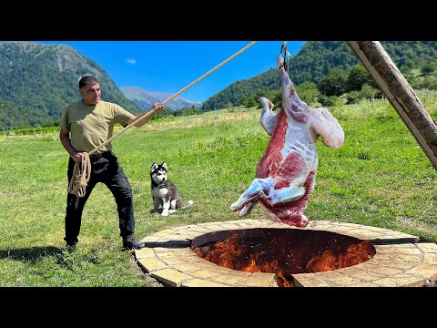 Mountain Village Life: Roasting a Huge Juicy Lamb