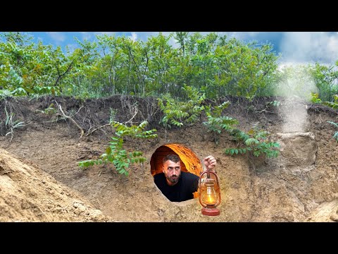 Building a Cave Primitive Survival Shelter | Warm and Cozy
