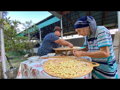 Grandma Rose Cooking Dumplings SOUP and Kutab | Rural Life