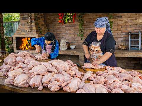 Grandma’s Massive 100-Chicken Feast! Traditional Village