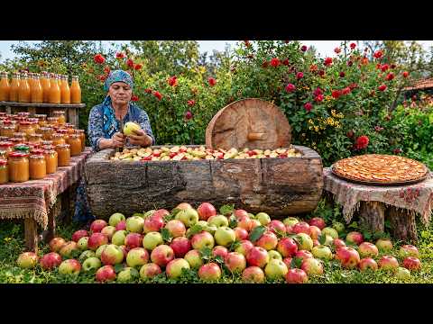 Autumn Apple Harvest Preparing for Winter