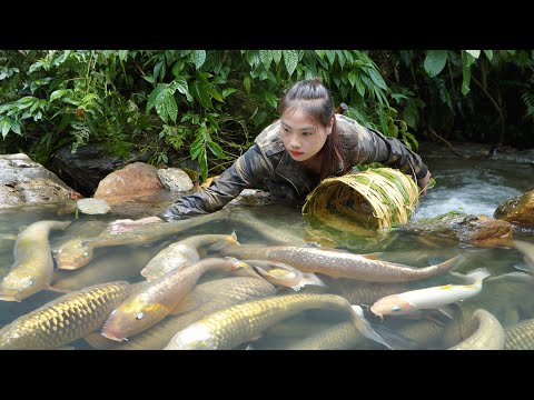 skills, basket weaving and stream fishing, survival alone