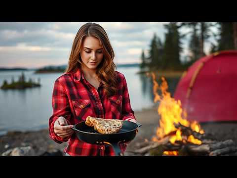 SOLO SURVIVAL CAMPING On The LAKE Outdoor Cooking
