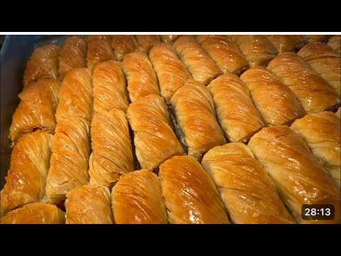 AKŞAMDAN YOĞUR SABAH YAP‼HAMURU YAĞ GİBİ AÇILIYOR BAKLAVA