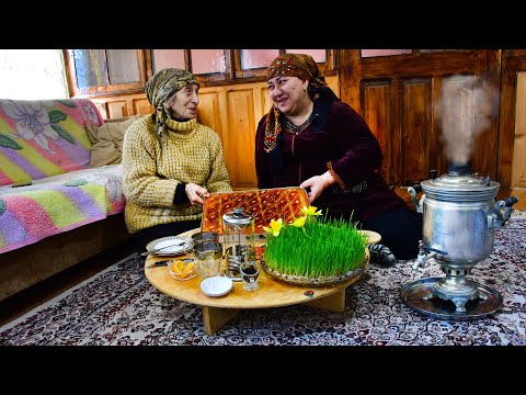 Baking Azerbaijani Baklava with Grandma | Country Life In
