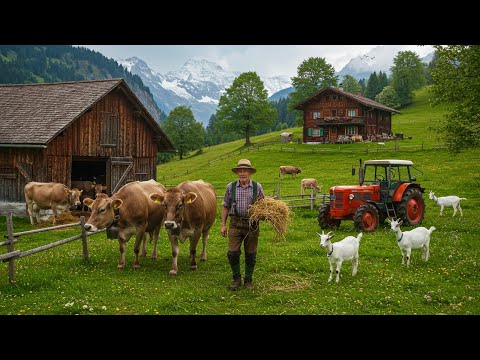 How do people live in the Swiss Alpine villages? The last