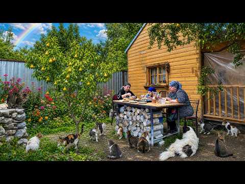 Grandma’s Village Life – Garden Work & Stone Oven Chicken