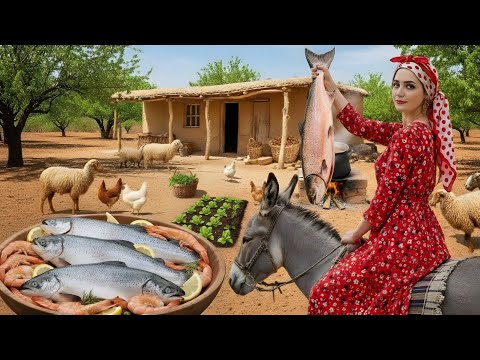 Village Life In Iran: Amazing Cooking & Donkey Riding By A