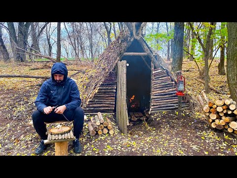Bushcraft The hut is finished