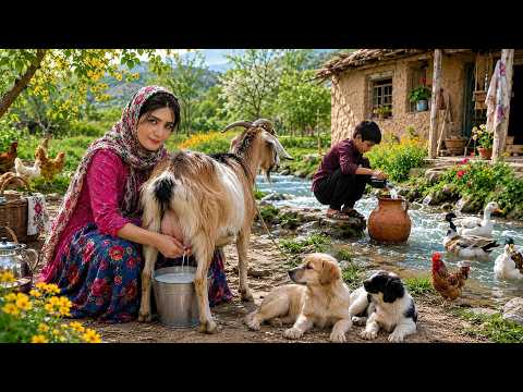 Village Lifestyle Iran | Amazing Bread Baking & Traditional