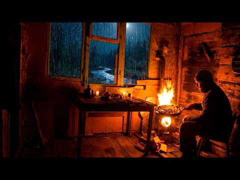 River Cabin Transformation Working in the Rain, Warm