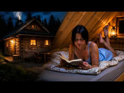 I Spent the Night Alone in a Cozy Mountain Cabin The