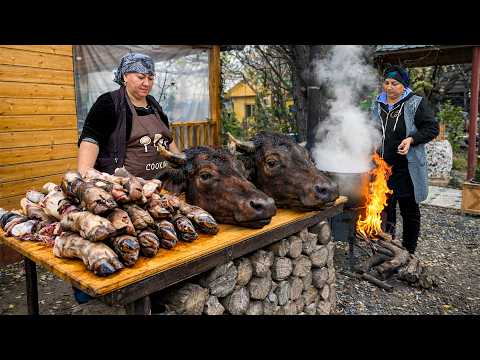 Azerbaijani Women Cook Traditional Beef Khash | Perfect