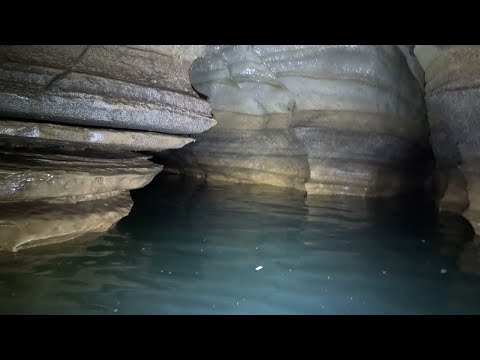 Swimming Through Cave Filled With Blind Fish