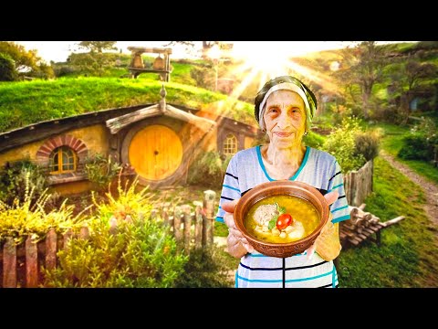 Grandma Making Traditional Kufta-Bozbash dish | Campfire