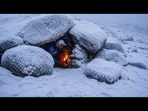 Building a safe shelter in a secret cave Surviving in