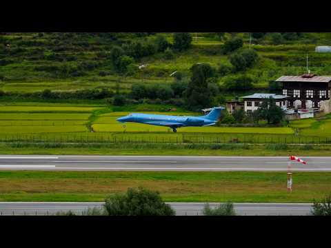 Beautiful looking Embraer Legacy 600 Private Jet Landing