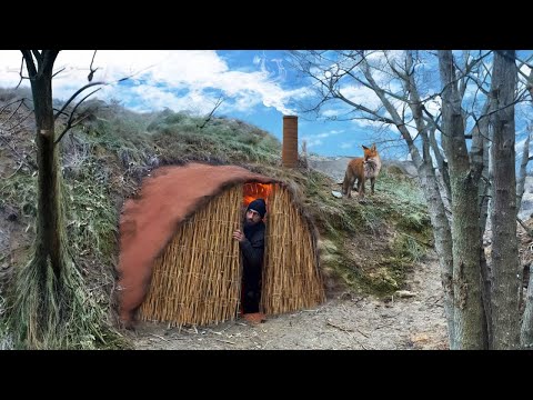 Building a Secret Survival Cave The Ultimate Heated Bed