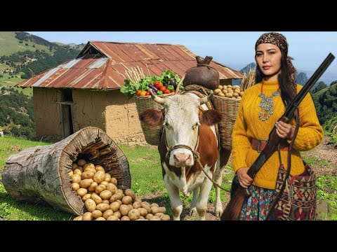 Rainy Day Village Life: Traditional Butter Making & Baked