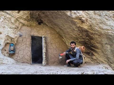 I transformed an abandoned cave into a cozy shelter