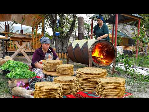 Cooked Traditional Kutab on a Metal Barrel | Life in