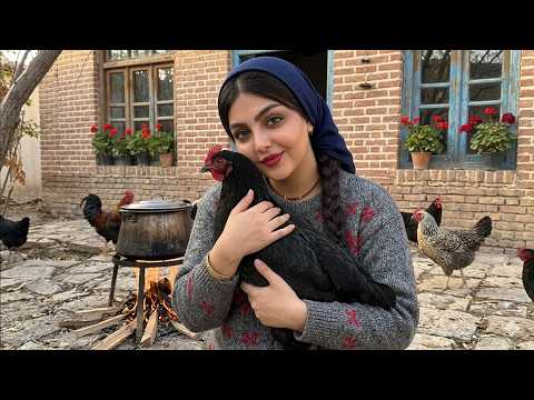 Rural Life: Cooking a Simple Traditional Dish Village