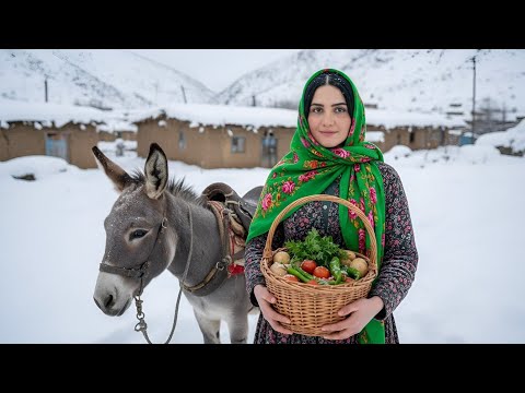 Surviving the Coldest Mountain Village of Iran | Cooking &