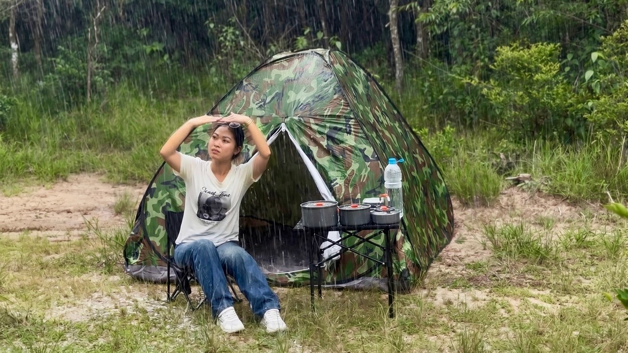 SOLO Camping in Forest Relaxing With nature​