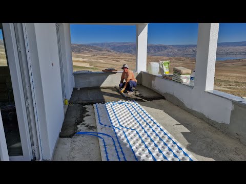 BALKONUMUZUN ISIMASINI VE TESVİYESİNİ YAPMAYA BAŞLADIK ÇOK
